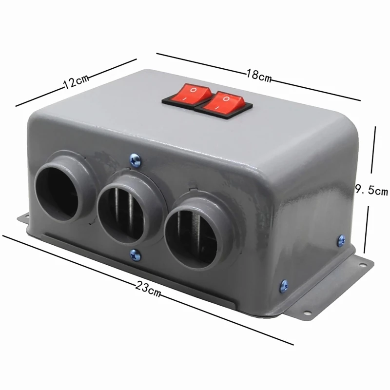 800 W Auto-Heizlüfter, 12/24 V, Abtauen, Nebel und Schnee, elektrische – Bild 2