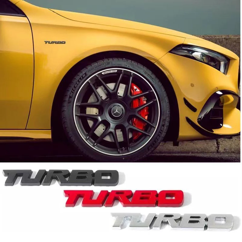 Autoaufkleber, Turbolader, Turbo, Metalllegierung, 3D-Abzeichen – Bild 3