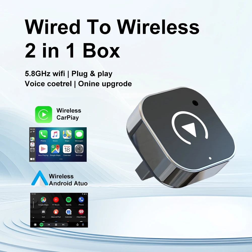 2026 Kabelloser CarPlay-Adapter 2-in-1 Kabelgebunden zu Kabellos – Bild 5