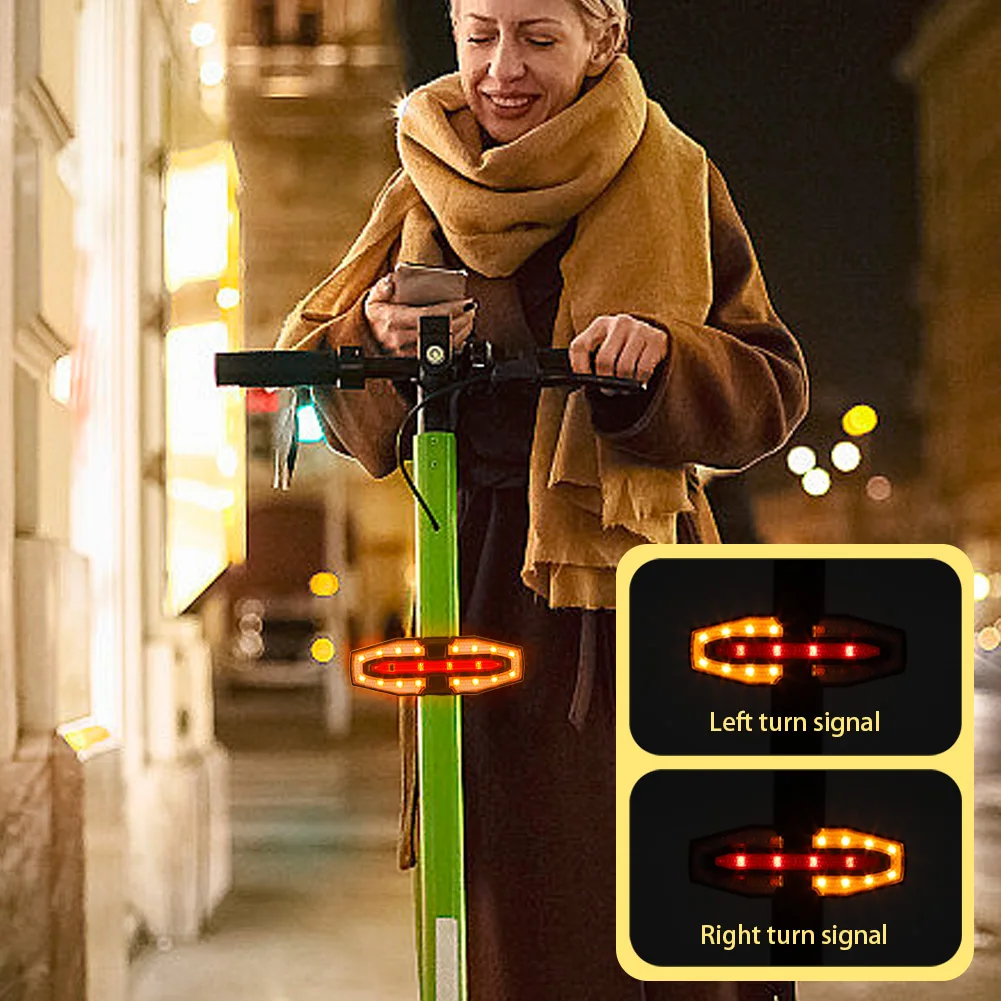 Blinker-Rückleuchte, USB wiederaufladbar, wasserdicht, E-Scooter – Bild 3