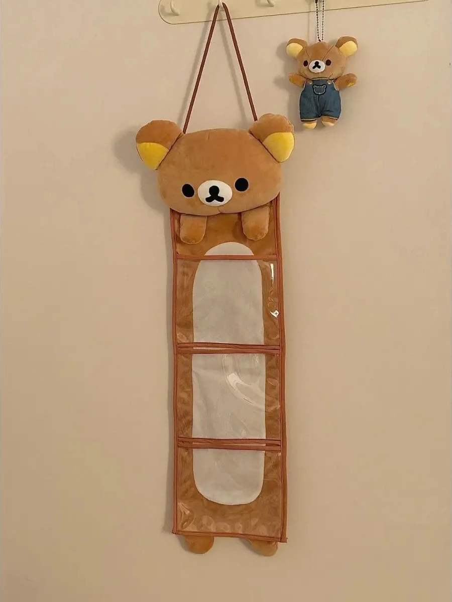 Kawaii Wandbehang Aufbewahrungstasche Cartoon Bär Tür Hängetasche – Bild 4
