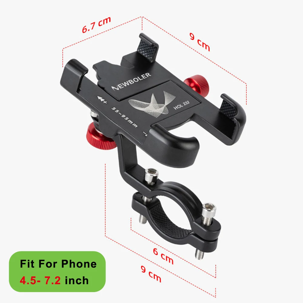 NEWBOLER MTB Telefonhalterung Ständer Fahrradhalter 360° ° Drehbarer – Bild 4