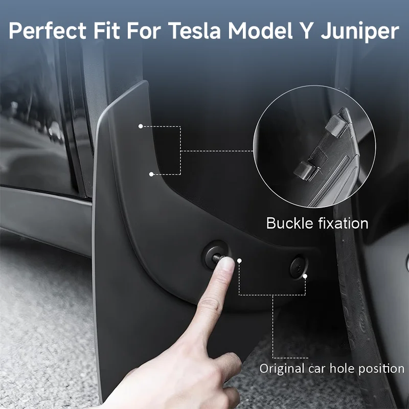 Tesla Modell Y Juniper 2026 Zubehör Kotflügel Schmutzfänger Schutz – Bild 5