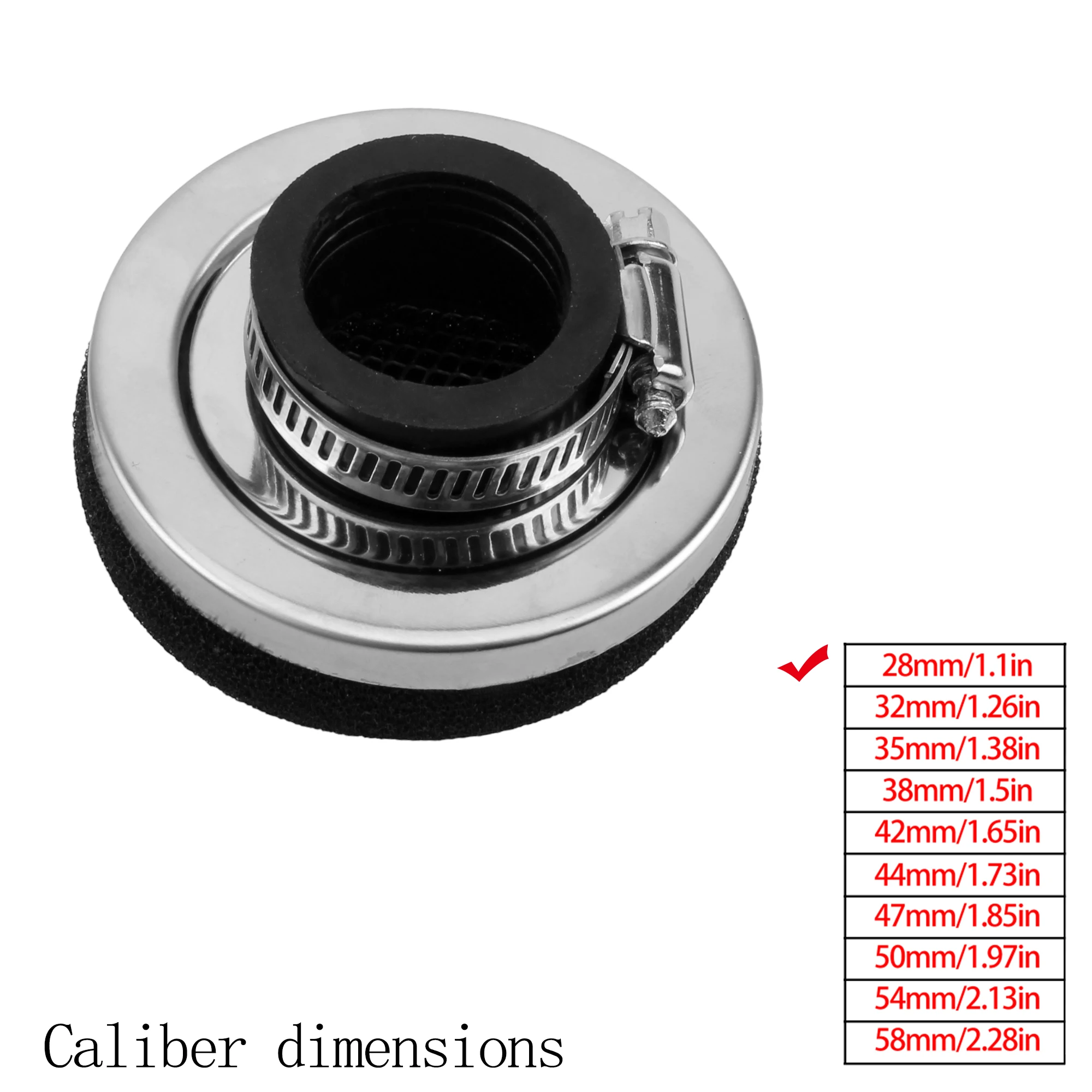 Motorrad Luftfilter Reiniger Luftfilter 2-Takt Motor Dirt Pit Bike Roller 28/32/35/38/42/45/50/54/58 MM Moto
