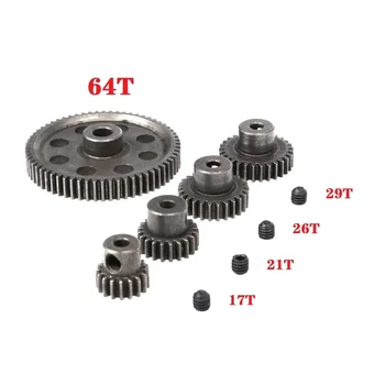11184 Metalldiff Hauptgetriebe 64T 11181 Motorritzel 17T 21T 26T 29T LKW 1/10 RC Teile HSP Himoto Amax Redcat