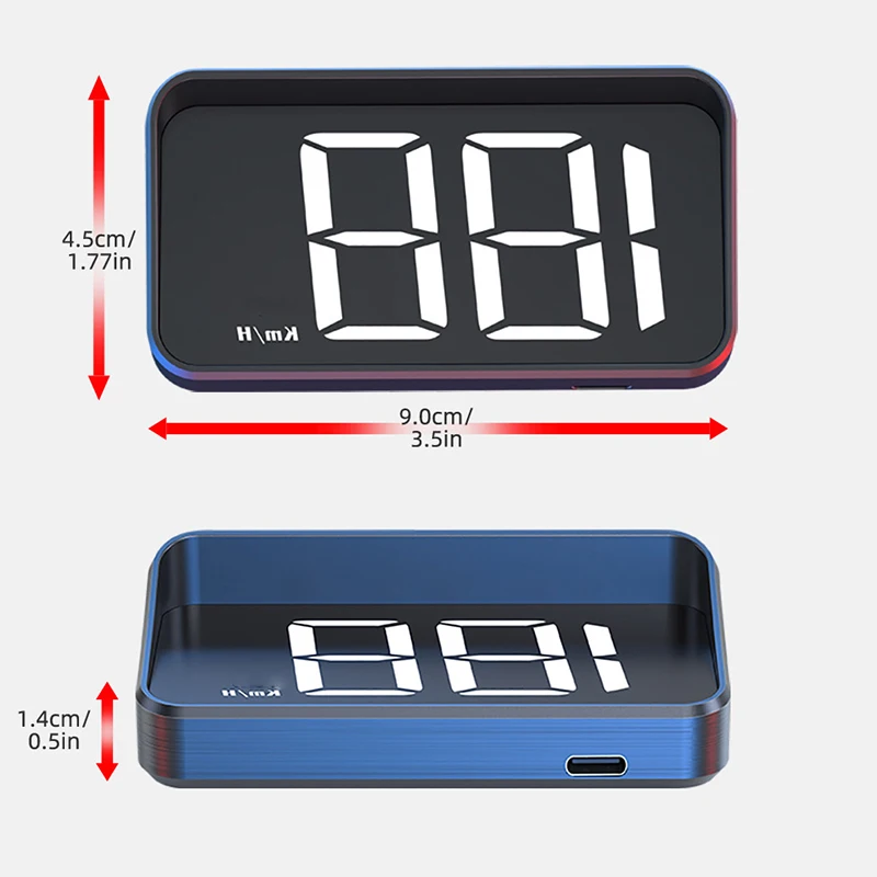 Auto Tacho Hud GPS Head-up-Display digitale Geschwindigkeit messer – Bild 6