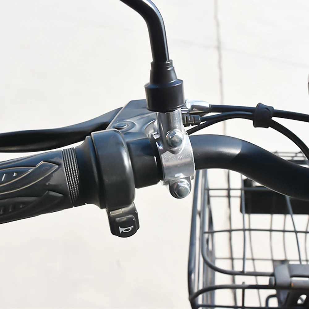 Motorrad Zubehör Schwarz Silber Spiegel Halterung Clamp (2 Stück) – Bild 5