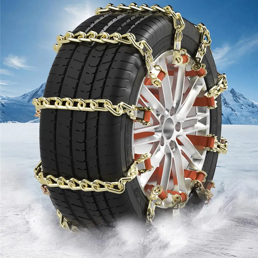 Auto Winter Schneeketten Eisen Schneekette Rutschfeste Kette Anti Skid – Bild 3