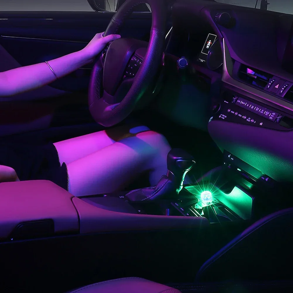 Auto USB Innen Umgebungs Licht LED Atmosphäre Dekorationen Lichter – Bild 2