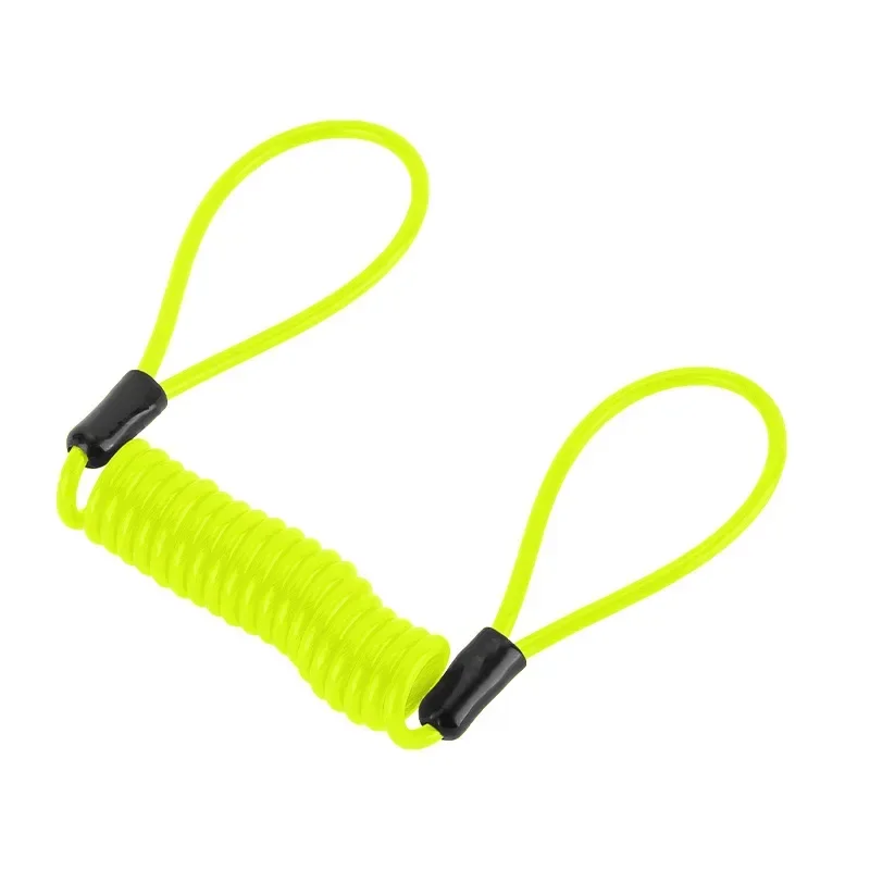 120 cm Motorrad Frühling Kabel Schloss Anti Diebstahl Seil Alarm Disc Lock Moto Bike Roller Sicherheit
