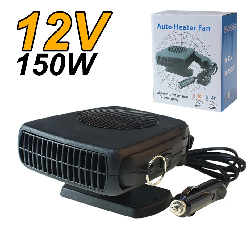 150W Auto-Heizlüfter 12V/24V Luftkühler Tragbarer Demister Entfrostungs-Heizlüfter Trockner