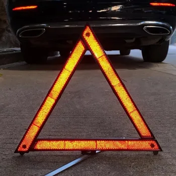 Faltbares Auto-Dreieck-Warnschild, Parkstativ, Fahrzeug-Notfallreflektor, Auto-Rettungs- und Abschleppzubehör