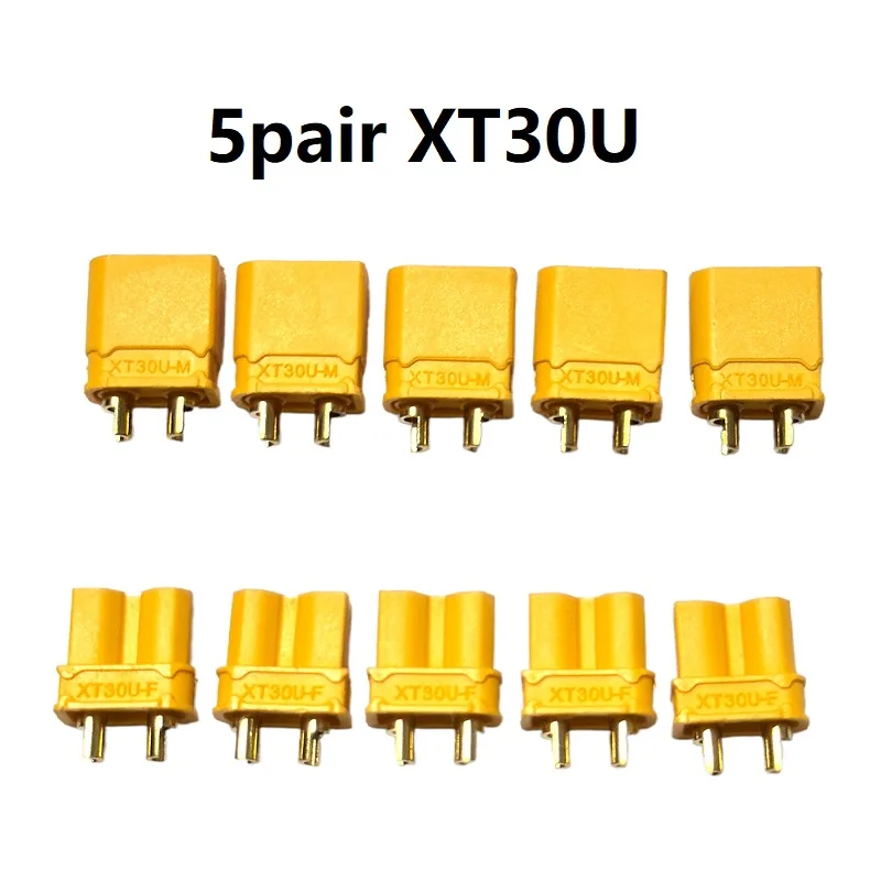 5/10 Paar XT30 XT30U Männlich Weiblich Rundstecker Stecker das Upgrade Für RC FPV Lipo Batterie RC Quadcopter