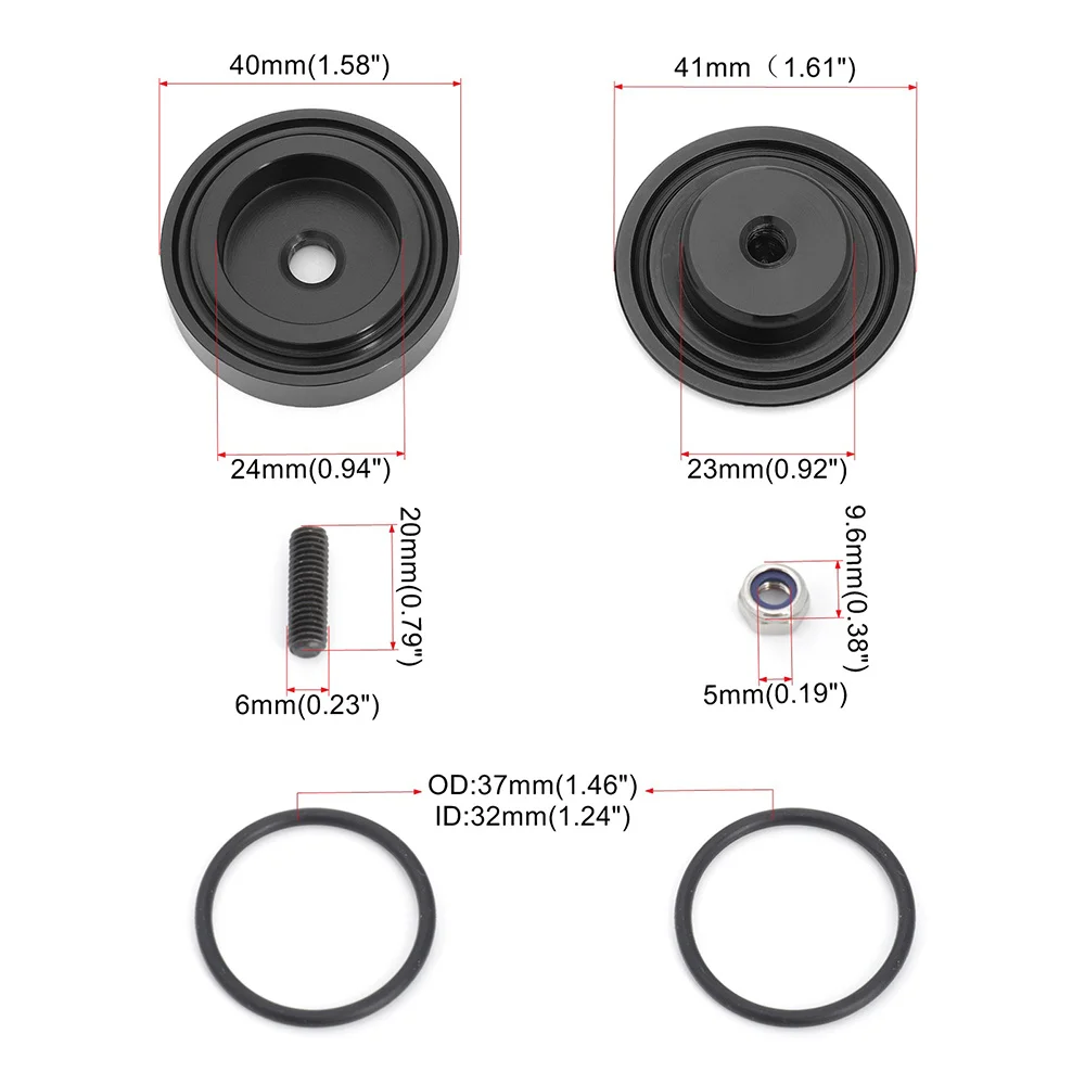 Auto Heck wischer löschen Kit Stecker Kappe O-Ring Aluminium legierung – Bild 4