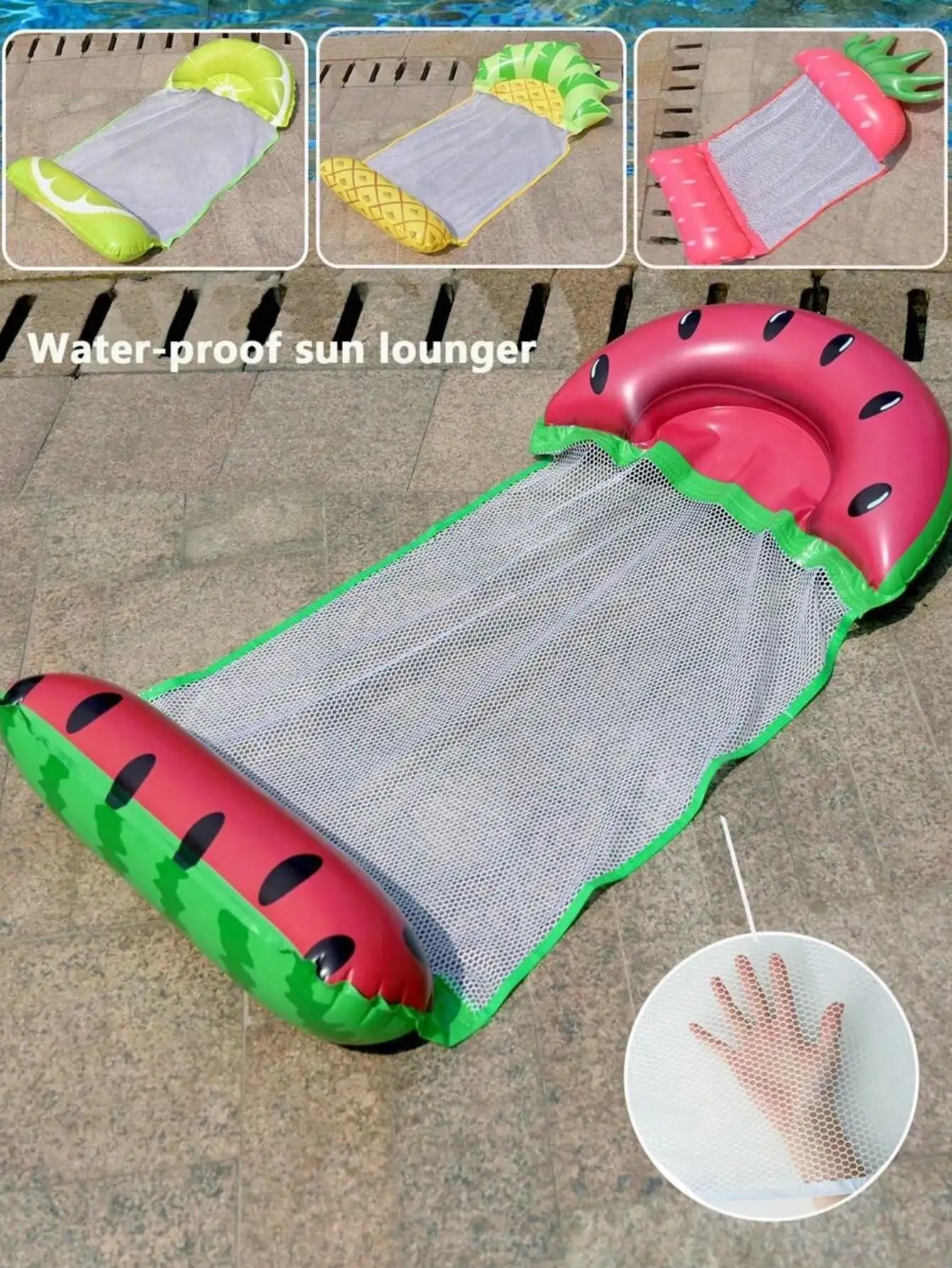 Sommer faltbare PVC aufblasbare schwimmende Reihe Schwimmbad Wasser – Bild 6