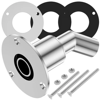 Gerade durch Rumpf-Auspuffhaut, 316 Edelstahl-Auspuffrohr-Montagesatz, passend für 24-mm-Rohr