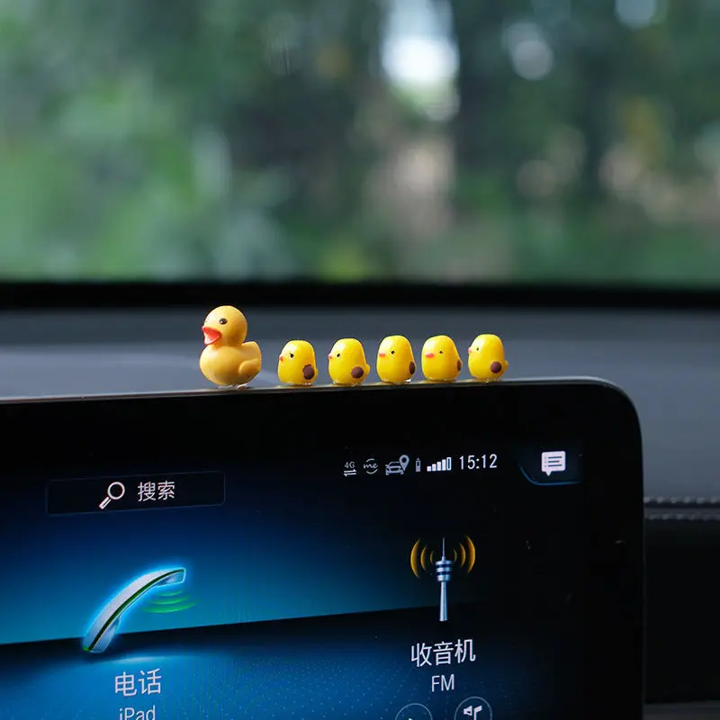 Nette Mini Enten Auto Innen Dekoration Auto Rückspiegel (5 Stück) – Bild 3