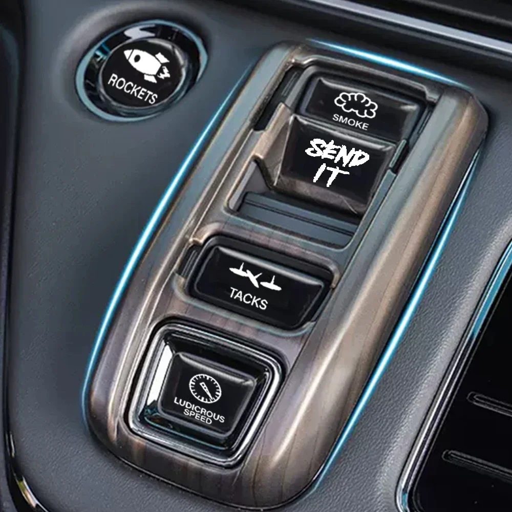 Kreative Auto Schalter Taste Aufkleber Dashboard Konsole (15 Stück) – Bild 5