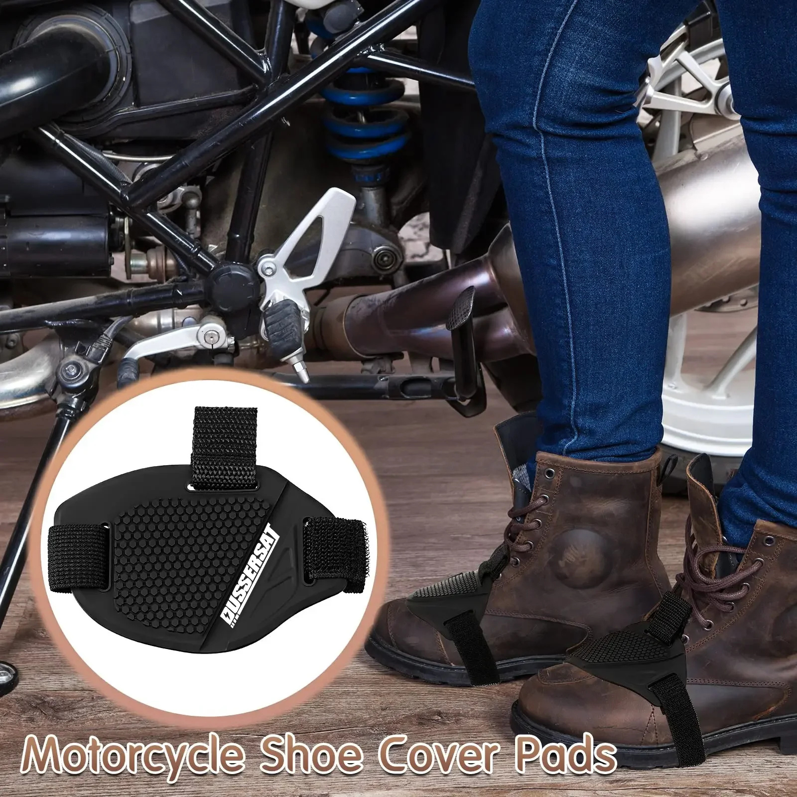 Motorrad Reiten Anti-slip Schuh Abdeckung Motorrad Schuhe Fuß – Bild 3