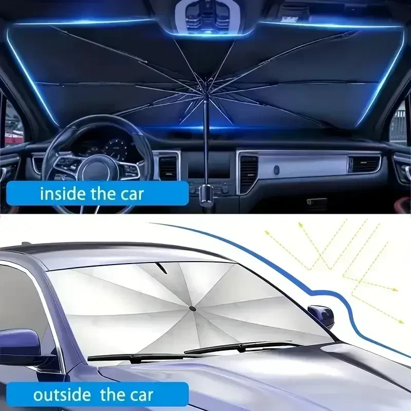 Windschutzscheiben-Sonnenschutzschirm für Auto, Kantenschutz – Bild 6