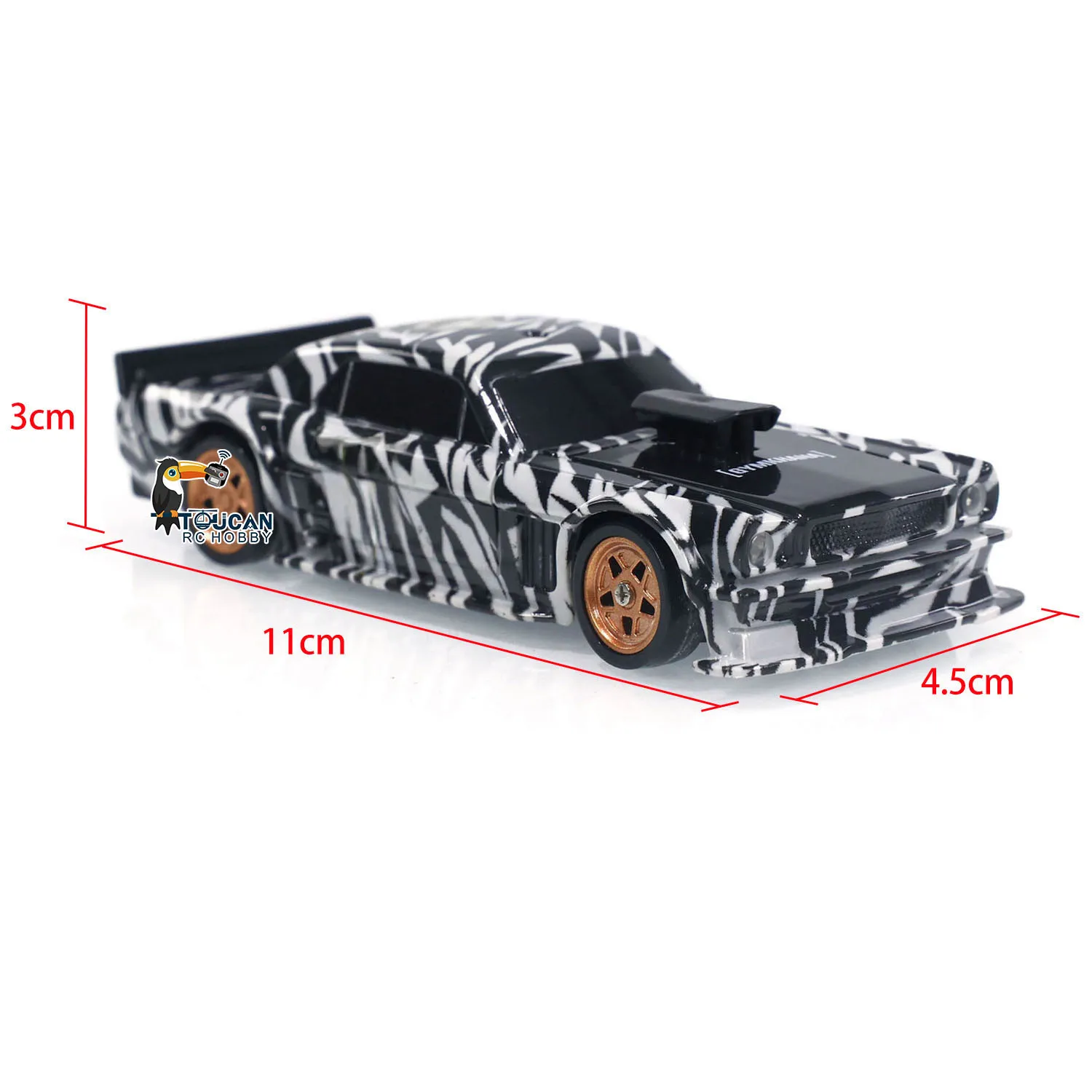 SALE 4WD RTR 1/43 RC Speed Car Allradantrieb Funksteuerung 2.4g Mini – Bild 3