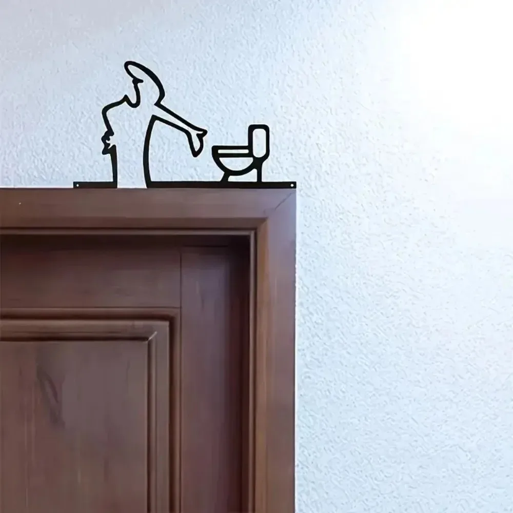 Moderne Metall Wand Dekor Badezimmer Wohnzimmer Zeichen 2D flache – Bild 4