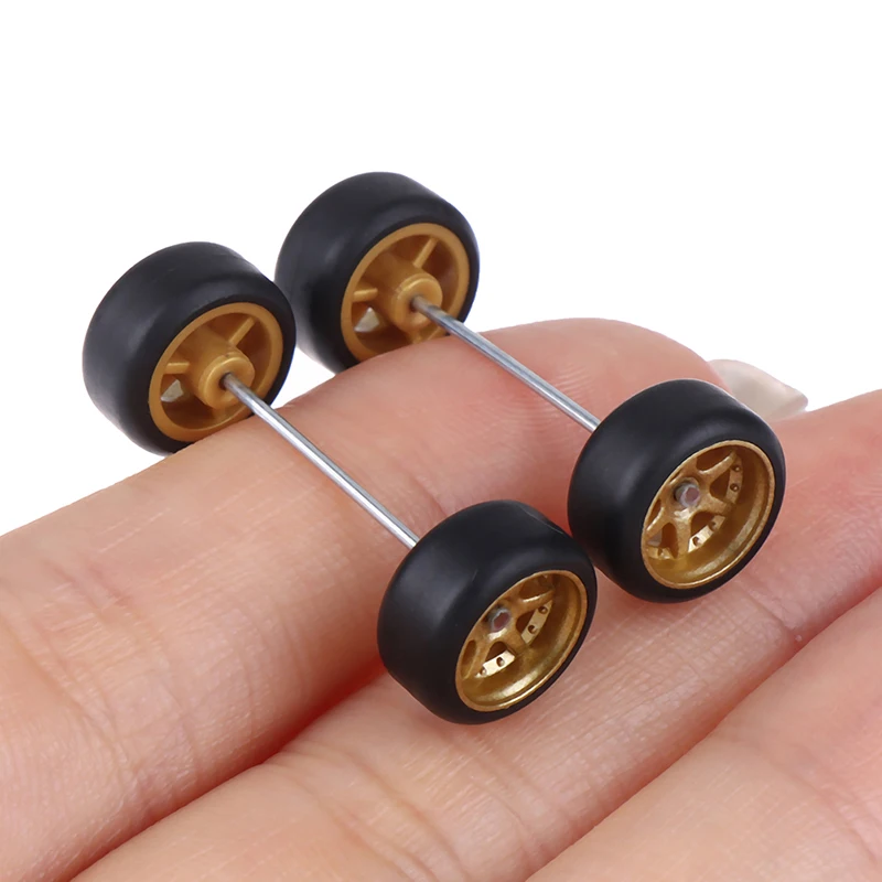 6PCS 1:64 Räder Für Hotwheels Mit Gummi Reifen Modell Auto Geändert – Bild 3