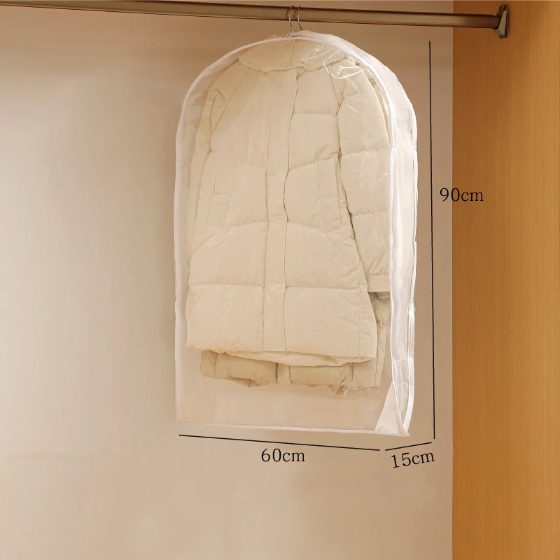 Kleiderschrank Organizer Taschen Daunenjacke Luftkompression Hängetasche mit Reißverschluss Kleidung