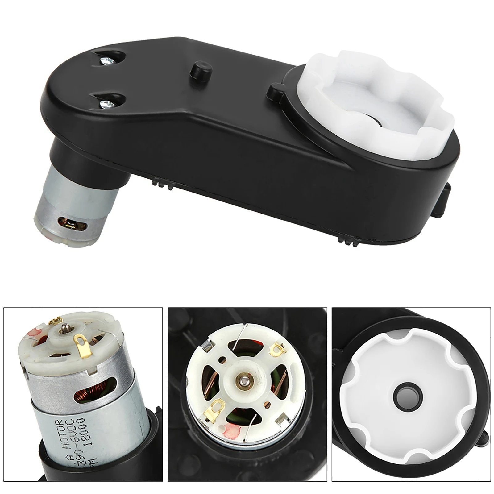 Rs390 elektromotor getriebe mit motor 6v/12v 0, 8-3, 5 rpm für kinder – Bild 3