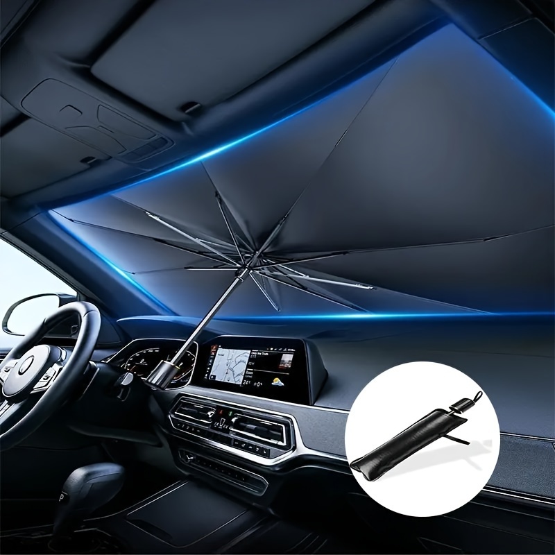 Auto-Sonnenschutz für die Frontscheibe (Schirmmodell) - Hohes Schattierungsgrad, Hitzeschutz für die