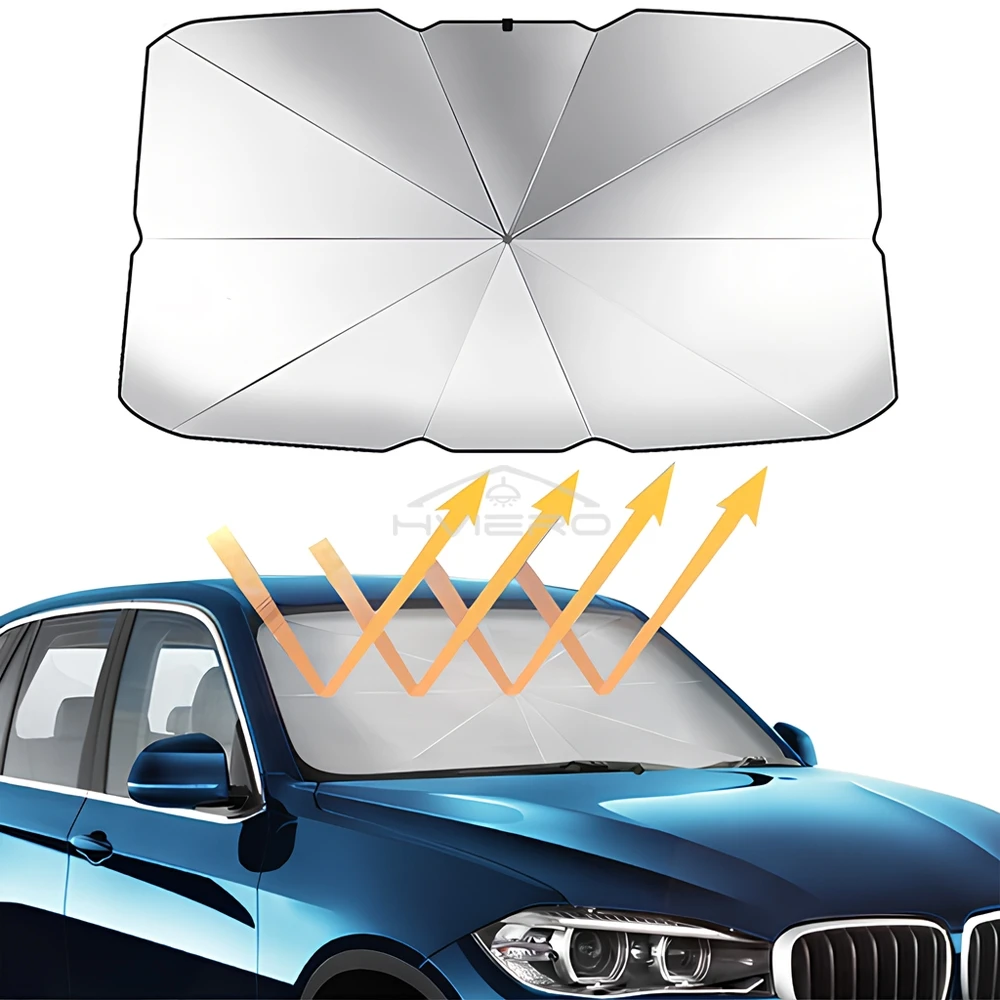 Mehrzweck bequeme faltbare Auto Windschutz scheibe Sonnenschirme Innen – Bild 4