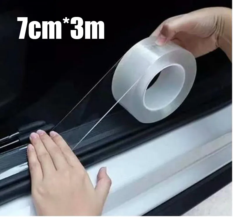 7 cm x 3 m Universal-Autotür-Kantenschutz, dekorativer Schutzstreifen für vordere/hintere