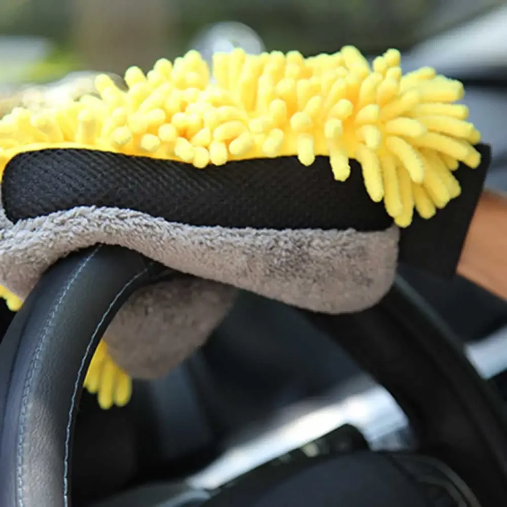 Autowaschhandschuh, Korallenhandschuh, weich, kratzfest – Bild 3