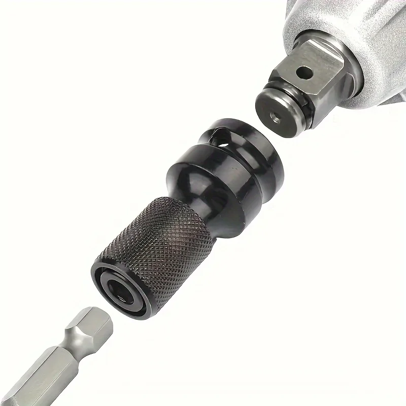 1/2 Vierkant auf 1/4 Sechskant Ratsche Hülse Schlagschrauber Hülse Set Adapter Schraubenschlüssel Antrieb