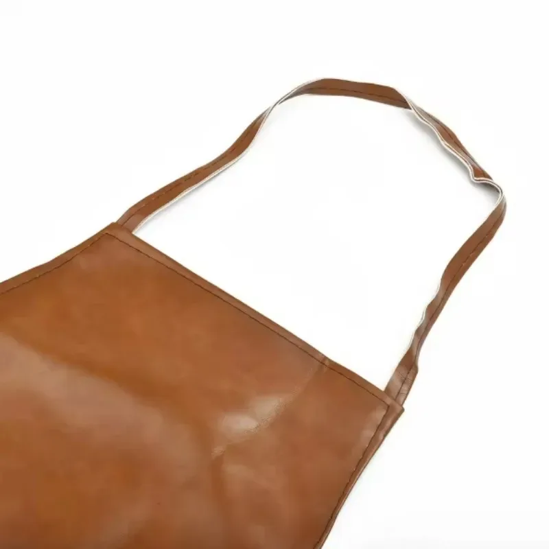 97×65CM Leder-Schweißschürze aus Polyurethan, Schweißer-Ausrüstung – Bild 4