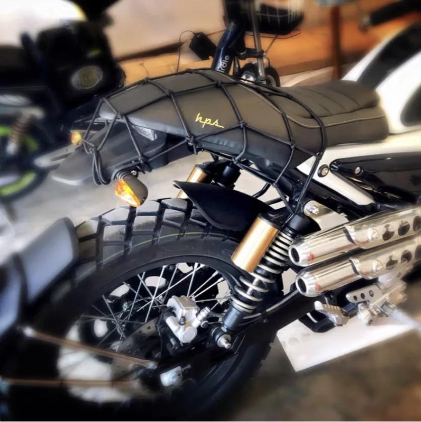 40 x 40 cm Motorrad 6 Haken elastisches Bungee-Netz Motorrad – Bild 2