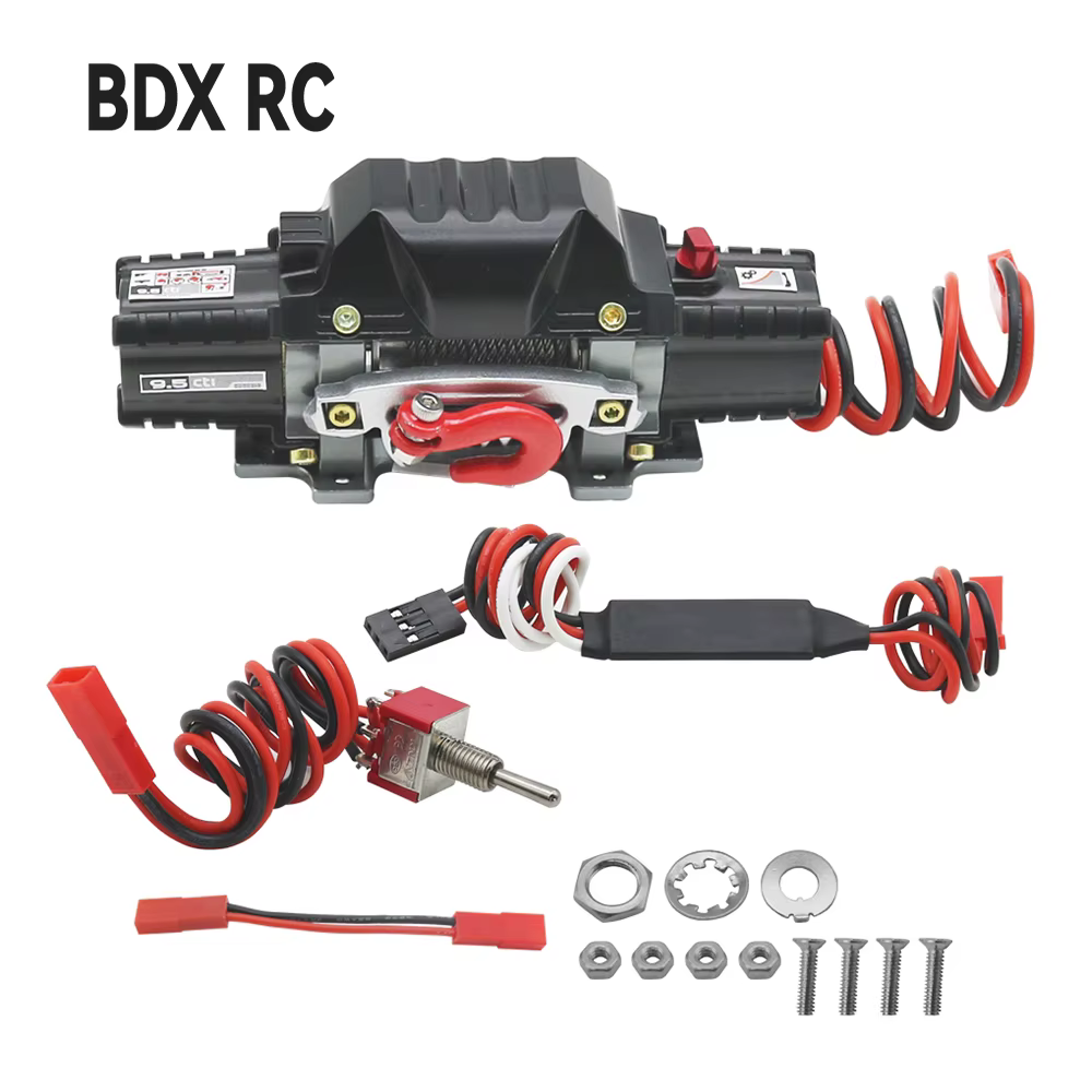 RC Metall Automatische Doppel Motor Simulierte Winde Für 1/10 RC Crawler Auto Axial SCX10 TRX4 D110 Tamiya