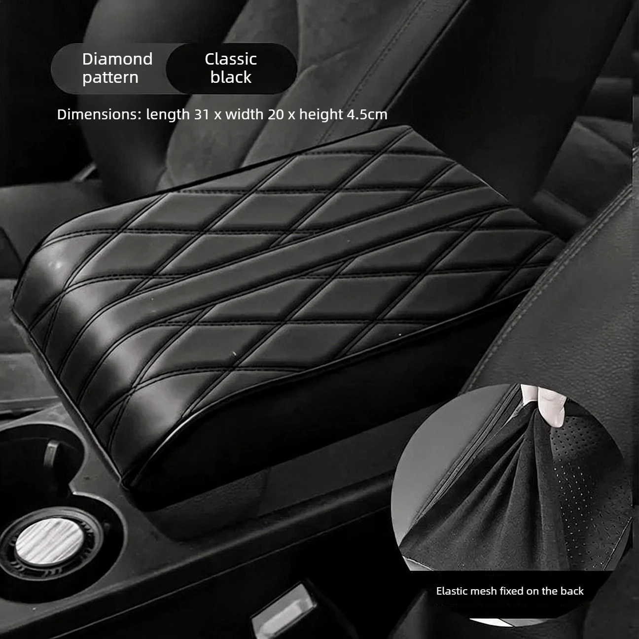 Auto Armlehne Matte Mittel konsole Armlehne Schutz kissen Wellens – Bild 6