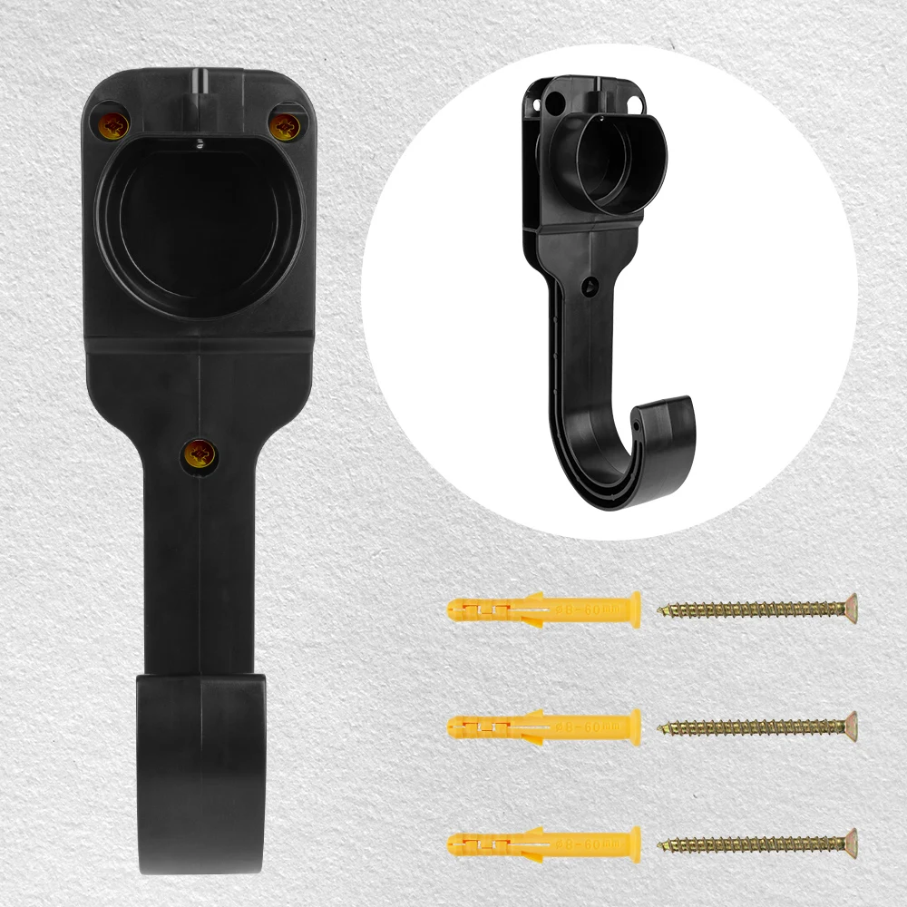 Elektrische Auto Lade Wand Halterung EV Ladegerät Kabel Halter Für Typ 2 Stecker EU Stecker Universal Gun Kopf