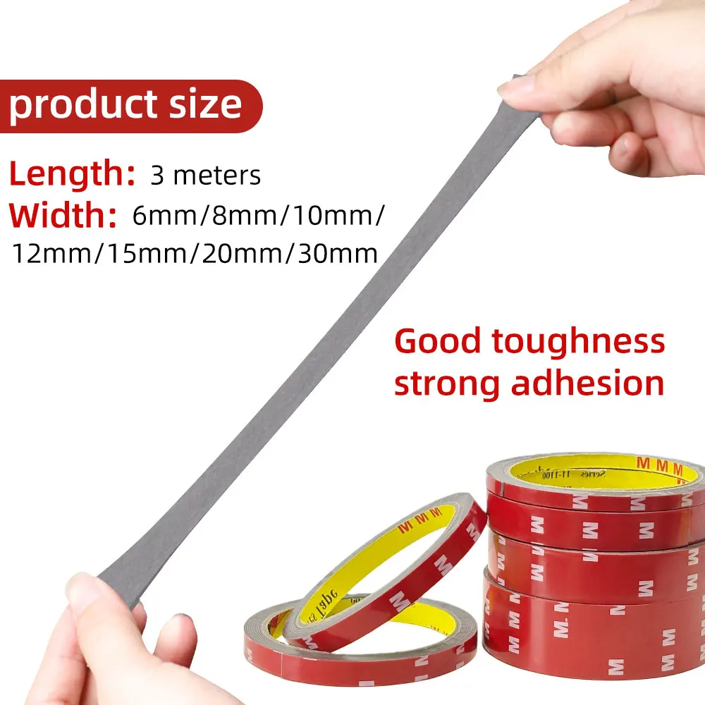 300 Meter starkes doppelseitiges Klebeband, Acrylschaum-Klebeband – Bild 2