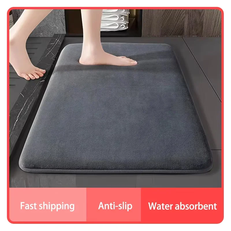 Super Saugfähige Bodenmatte Super Saugfähige Badematte Super Rutschfeste Korallenvelours Badezimmermatte