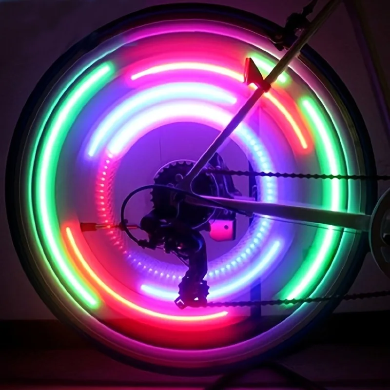 LED Fahrrad Rad Speichen Licht Bunte Wasserdichte MTB Balance Fahrrad – Bild 2