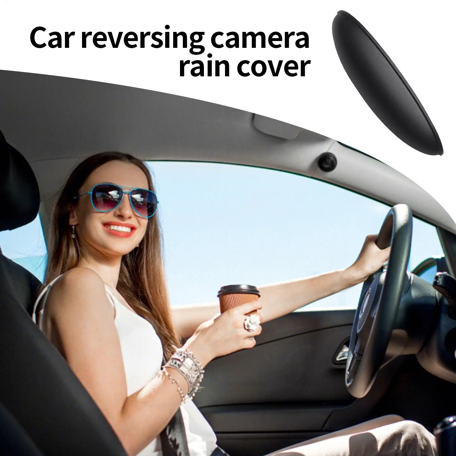 Auto Hinten Kamera Regen Abdeckung ABS Wasserdichte Rückansicht Auto – Bild 3