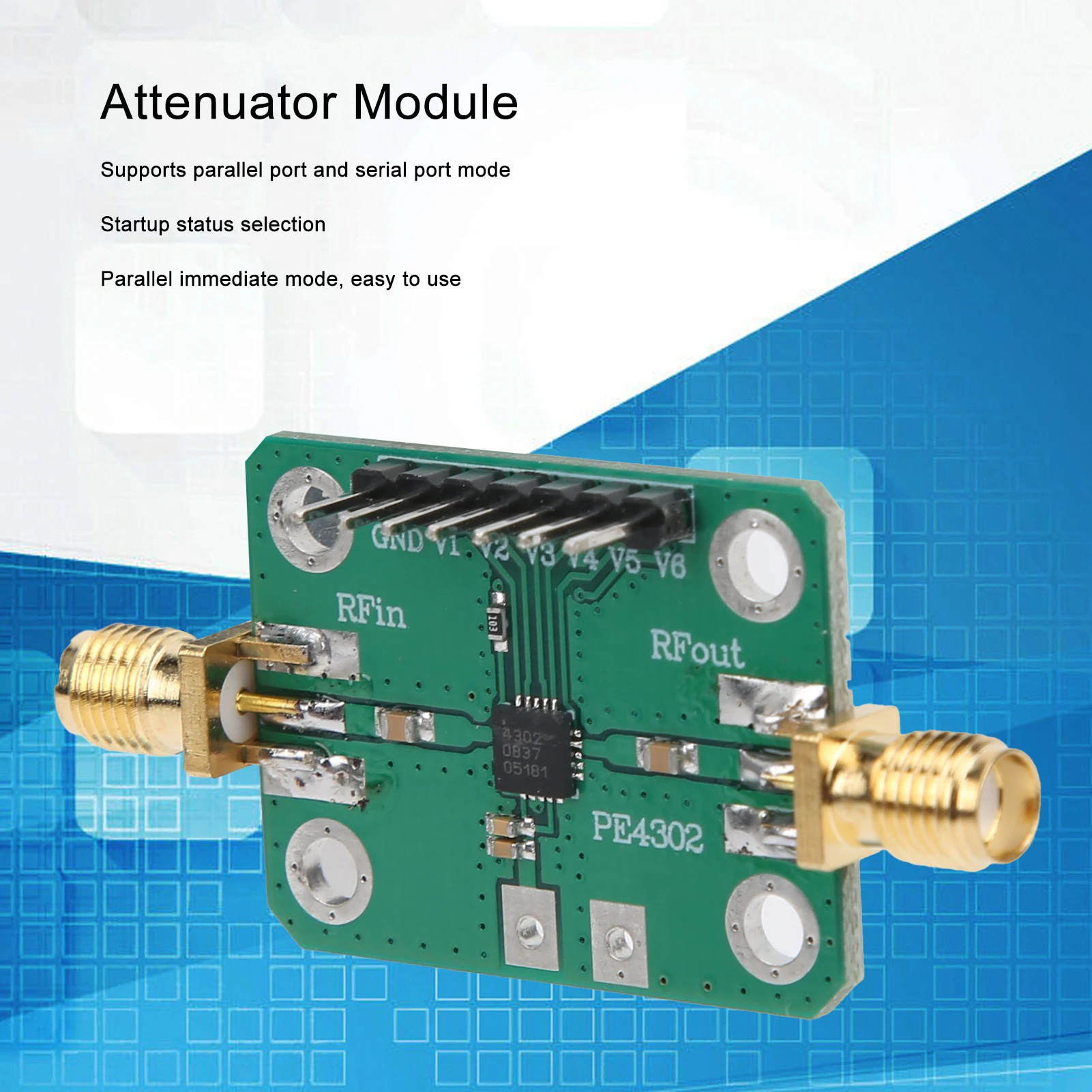 RF-Dämpfungsmodul für elektronische Komponenten, numerische Steuerung, paralleler Sofortmodus, elektronische