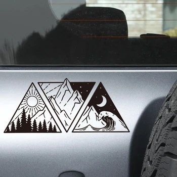 Auto Styling Ocean Mountain Aufkleber, Wohnmobil SUV Dekor Vinyl Aufkleber Zubehör Tuning Autoteile