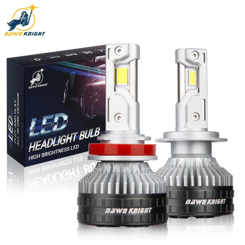 DAWNKNIGHT K9C Pro H7 H4 H11 Led Lampe Größere Kupfer Rohr Led-leuchten H1 HB3 9005 HB4 9006 12 V Für auto Led