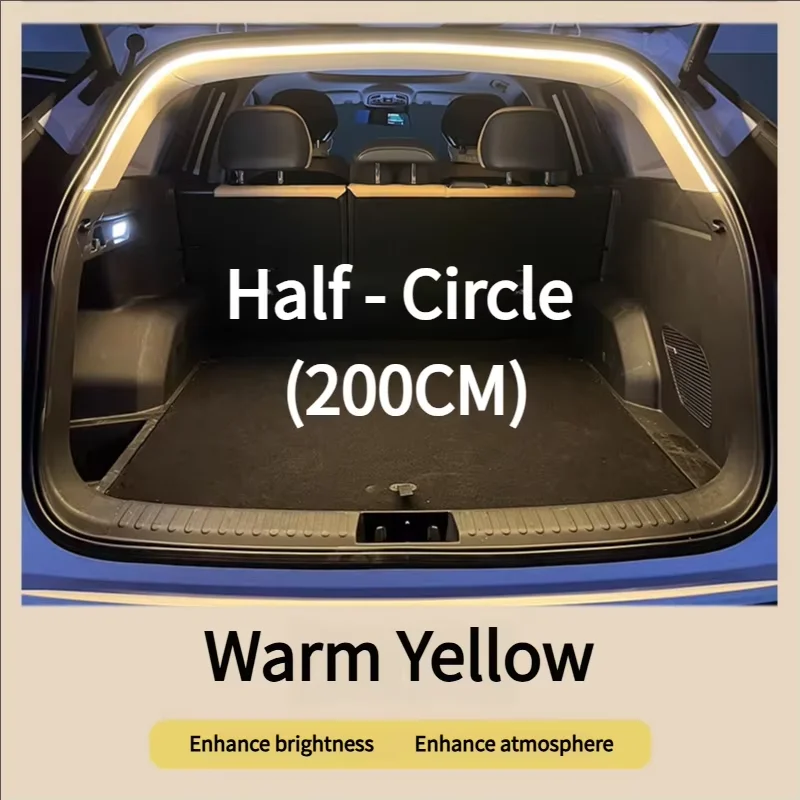 2m/4m Kofferraum Lichtleiste Flexible PVC Weiche Led-Lichtleiste Versteckte Kofferraum Automatische