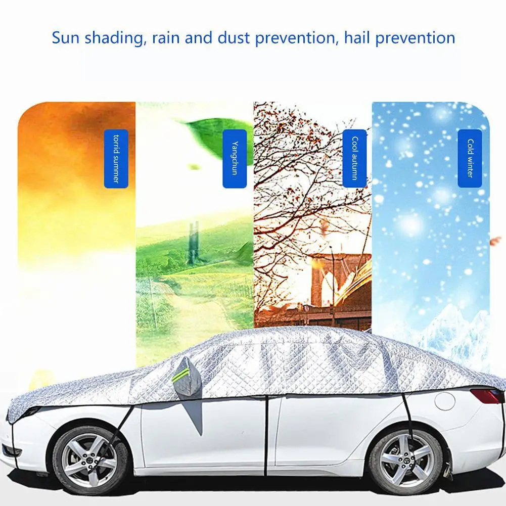 Autozubehör Sonnenschirm Halbe Abdeckung Auto Mantel Sonnencreme Regen Wärme Abdeckung Sonnenschirm Halbe Auto