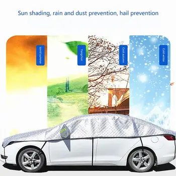 Autozubehör Sonnenschirm Halbe Abdeckung Auto Mantel Sonnencreme Regen Wärme Abdeckung Sonnenschirm Halbe Auto