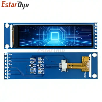 2,25 Zoll TFT LCD Modul 76x284, ST7789 Treiber SPI-Schnittstelle Vollfarbiger Bildschirm für DIY-Projekte
